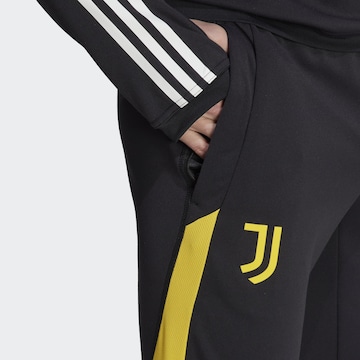 ADIDAS PERFORMANCE Tapered Workout Pants 'Juventus Turin Tiro 23' in Black