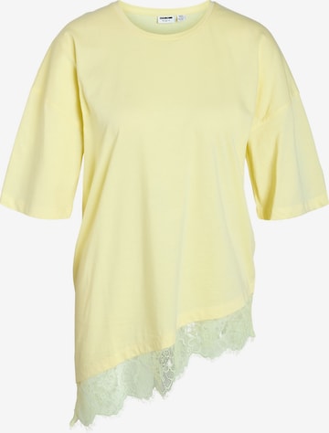 T-shirt Noisy may en jaune : devant