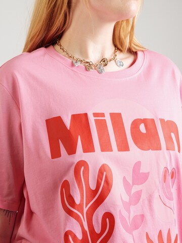 ONLY Carmakoma Oversized shirt 'CARROSE' in Pink