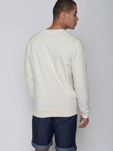 GREENBOMB Sweatshirt 'Bike Sunset Stripes' in White
