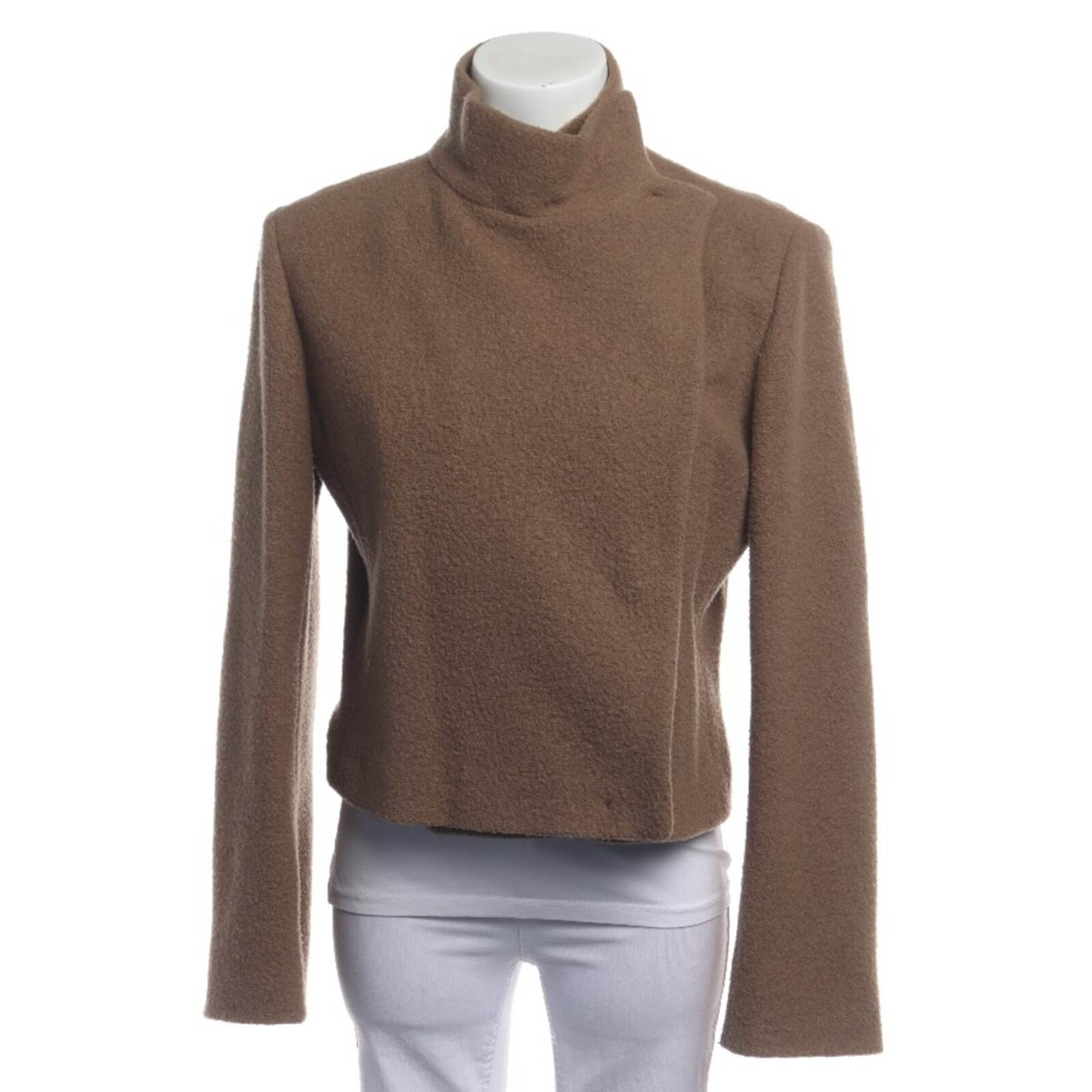 JIL SANDER Jacket & Coat in M in Brown: front