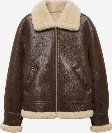 MANGO Between-Season Jacket 'Earhart' in Brown: front