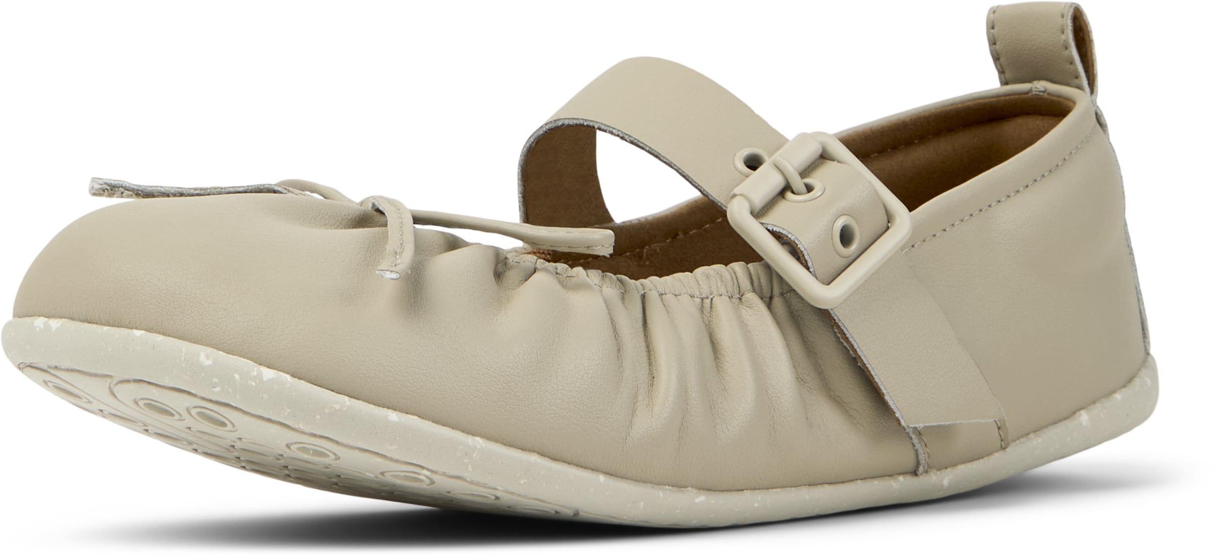 CAMPER Ballerina met riempjes ' Wabi ' in Beige: voorkant
