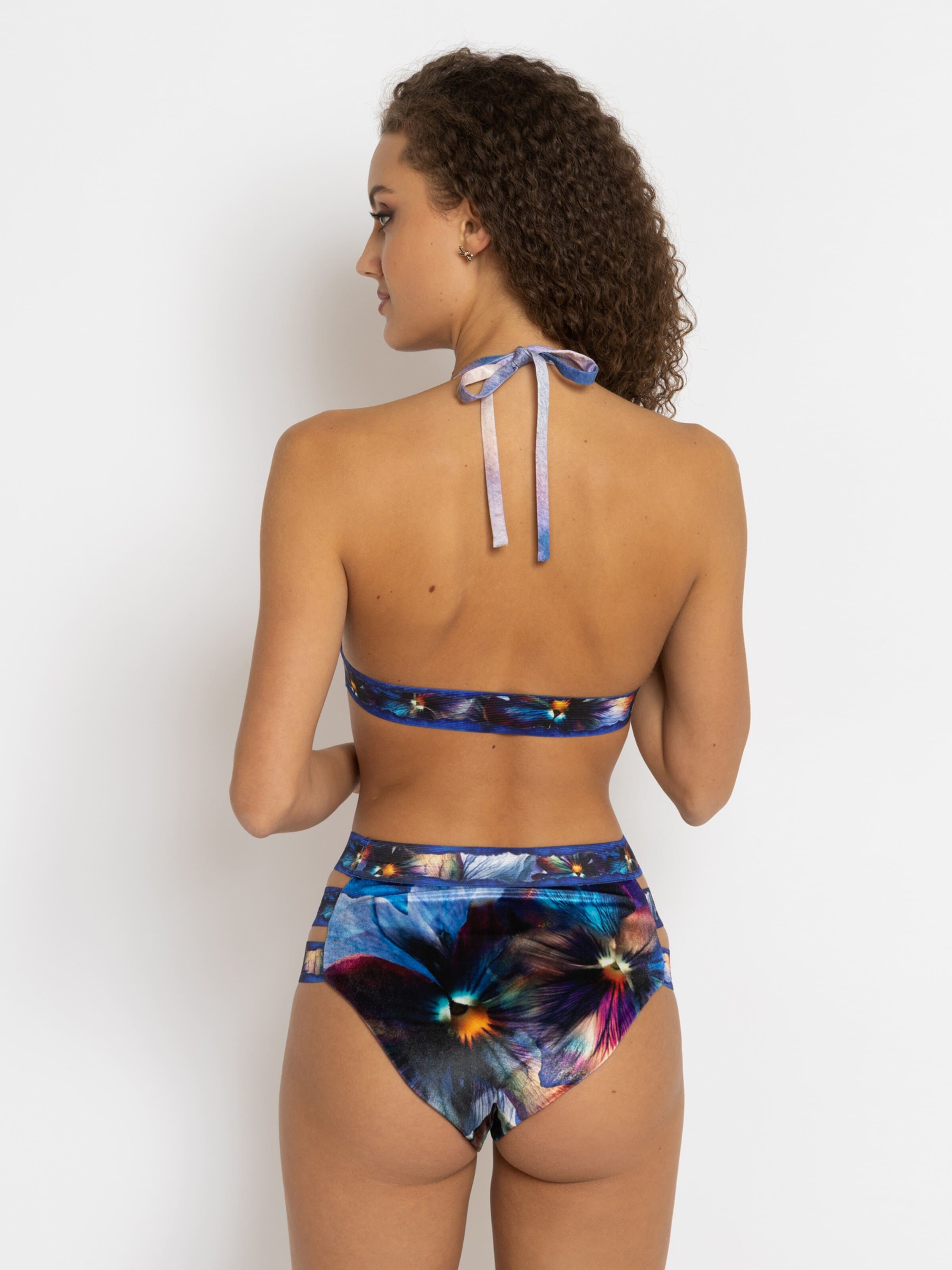 JIORO Triangel Bikinitop 'VIOLET'‌‌ in Mischfarben