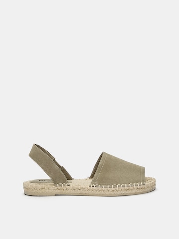 Pull&Bear Sandali | zelena barva