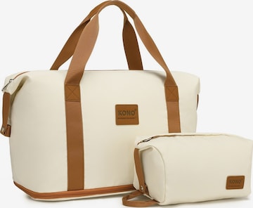Kono Handbag in Beige: front