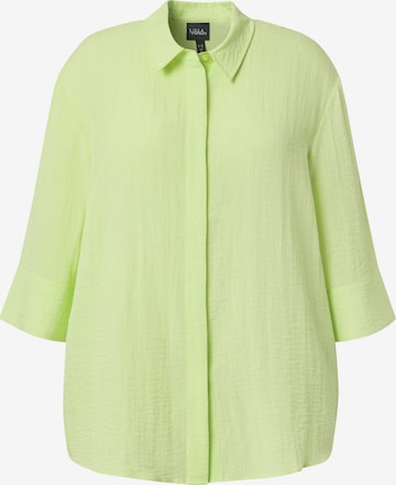 Ulla Popken Blouse in Green: front
