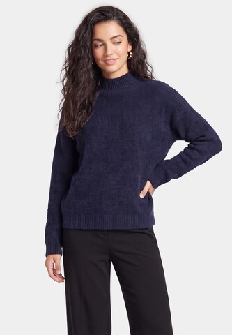usha BLACK LABEL Trui in Blauw: voorkant