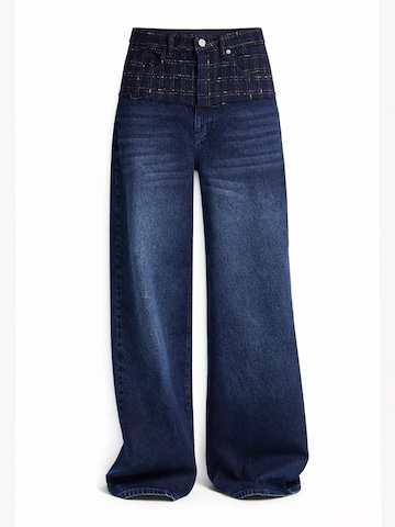 IT'S BASIC Wide leg Jeans 'Palazzo Mid Rise Jeans (Lenght 30)' in Blauw