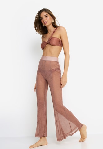 LSCN by LASCANA Skinny Hlače | rjava barva