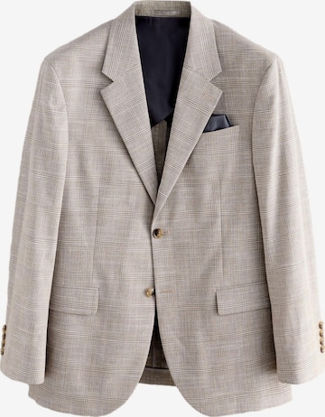 Coupe regular Veste de costume Next en beige : devant