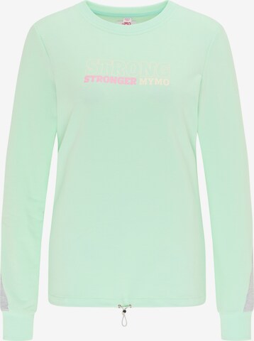 MYMO Sweatshirt in Groen: voorkant