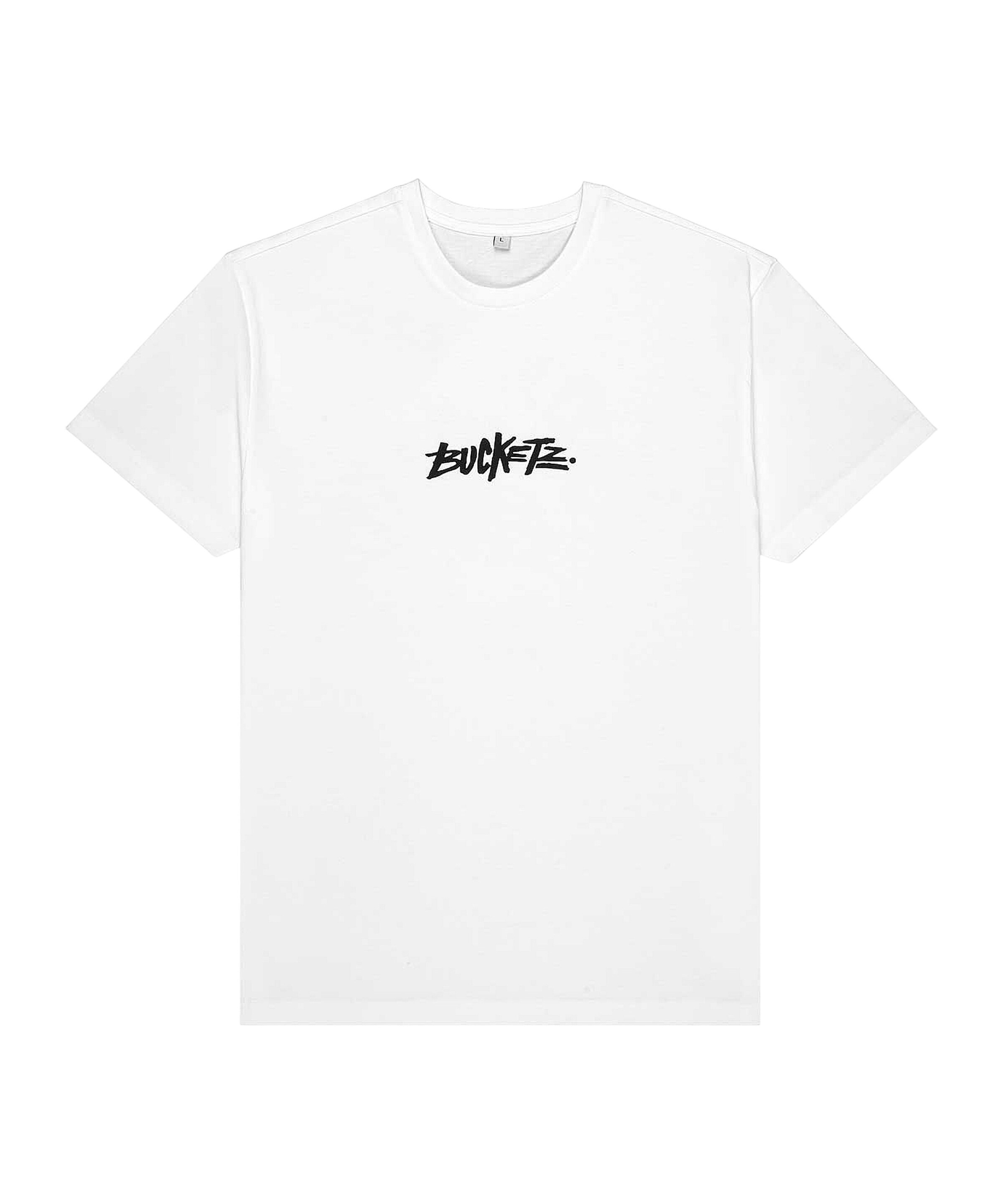 Bucketz T-Shirt in Weiß: Vorderseite