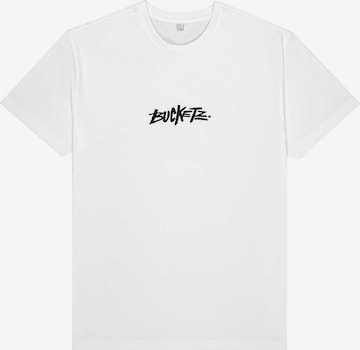 Bucketz T-Shirt in Weiß: Vorderseite