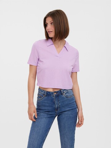 VERO MODA T-Shirt 'Oline' in Lila: predná strana