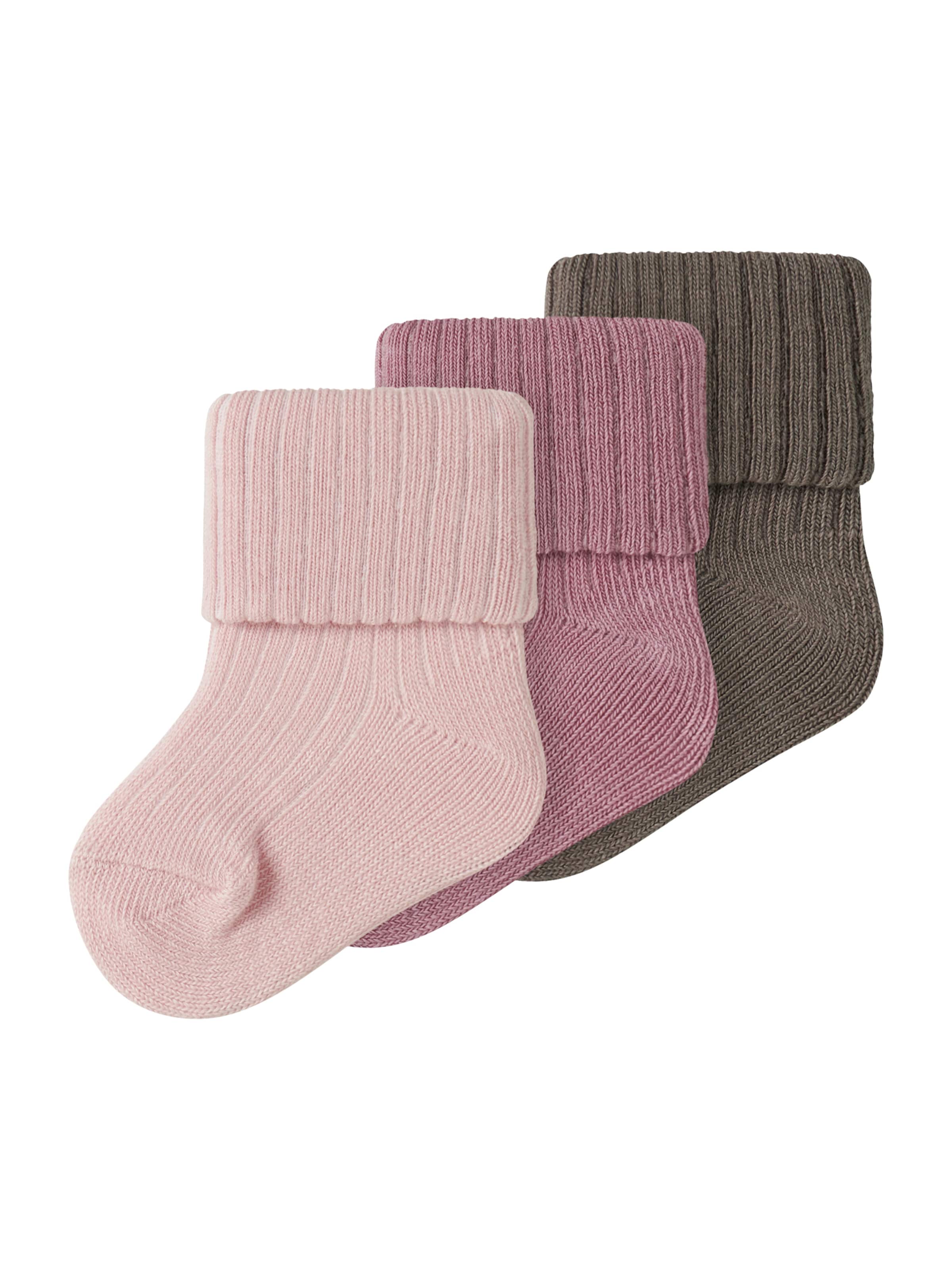 NAME IT Sockor 'NBFNOBBA' i 16-17 i oliv / mauve / puder, Produktvy