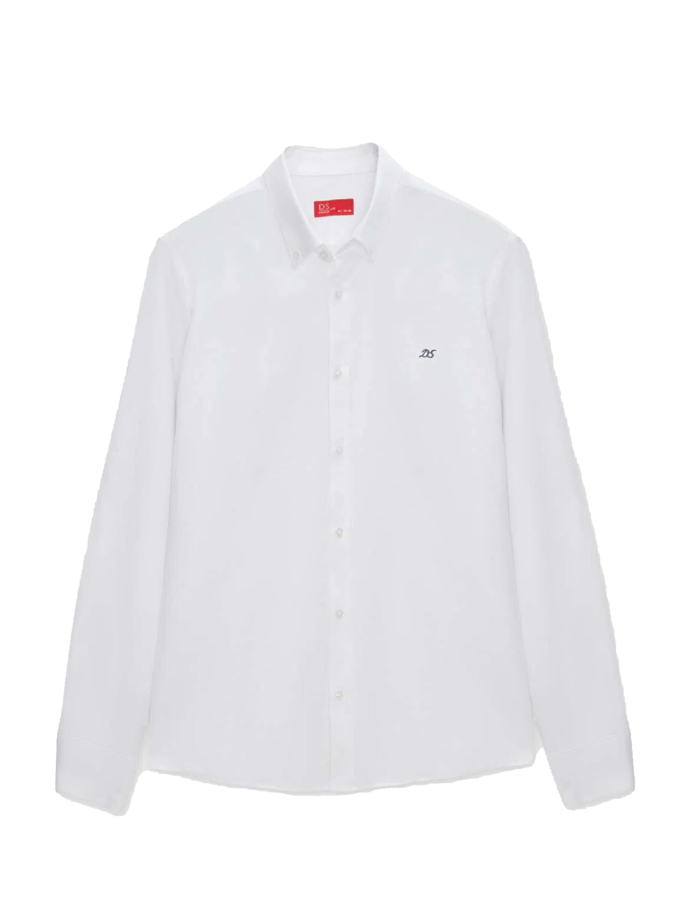 D’S Damat Regular fit Overhemd in Wit: voorkant