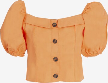 Camicia da donna di Influencer in arancione: frontale