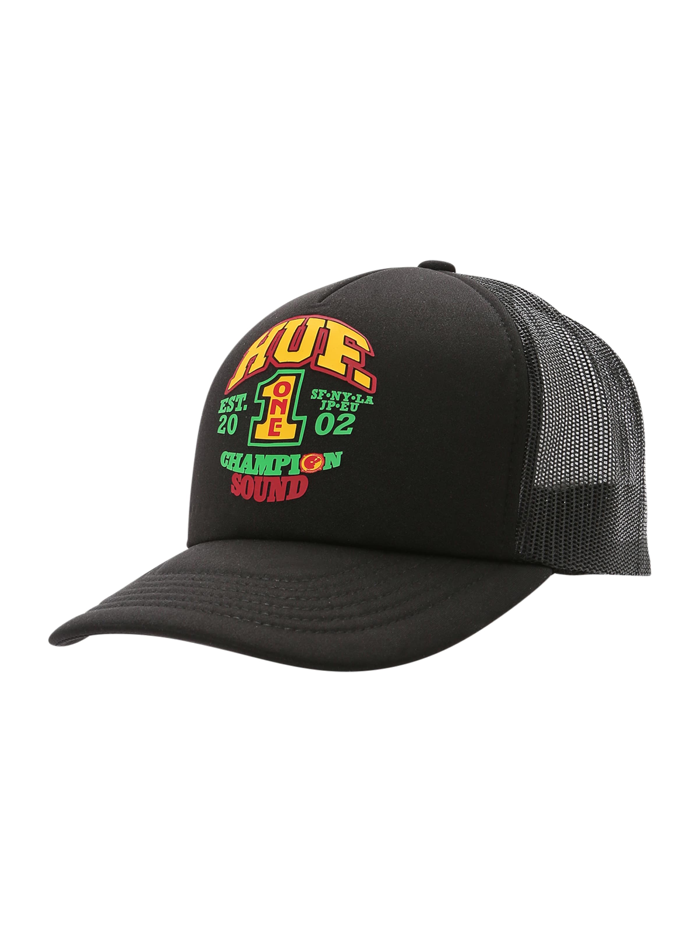 HUF Čiapka 'Champion Sound' - Čierna: predná strana