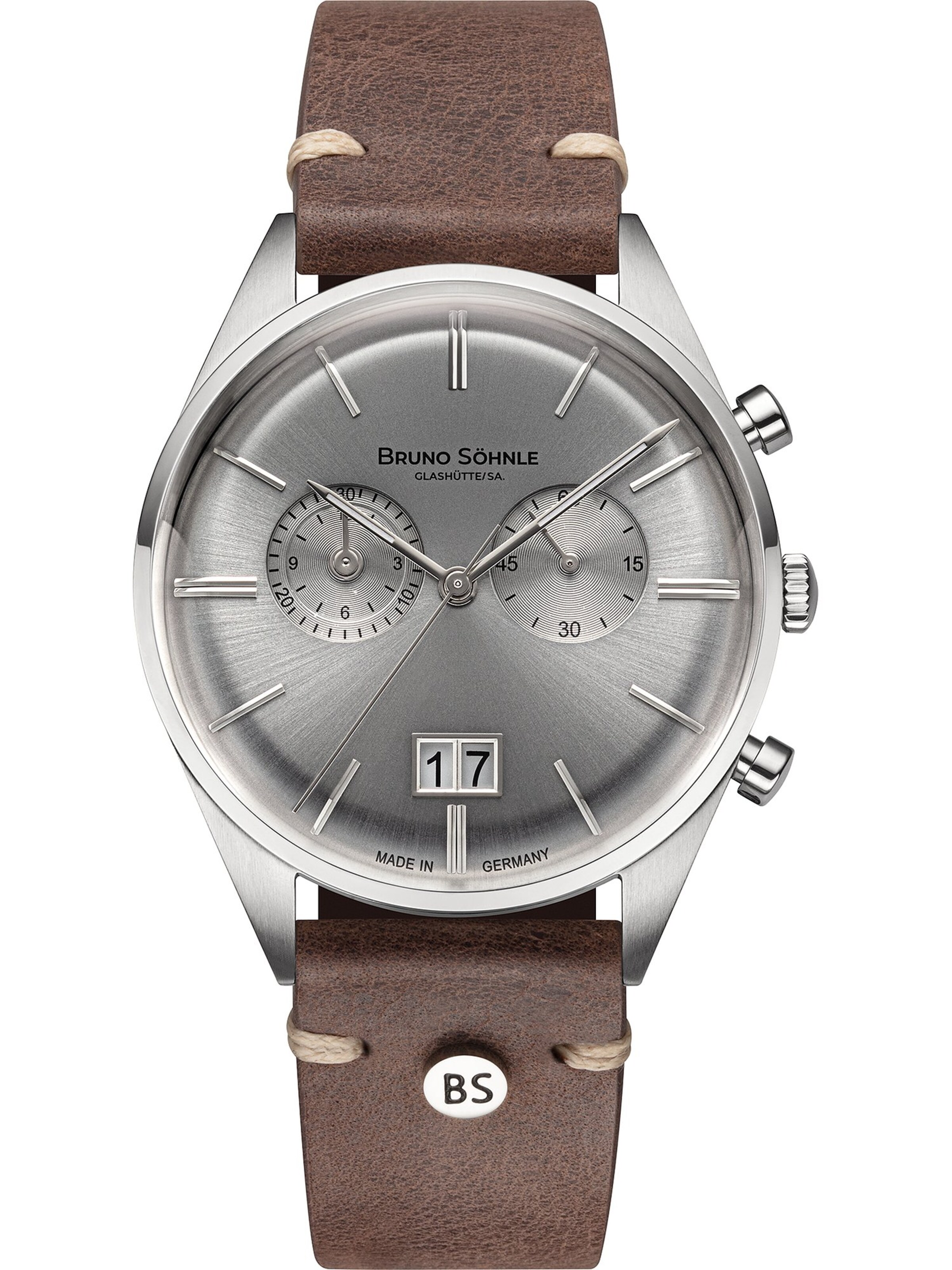 Bruno Söhnle Analoguhr in Silber: Vorderseite