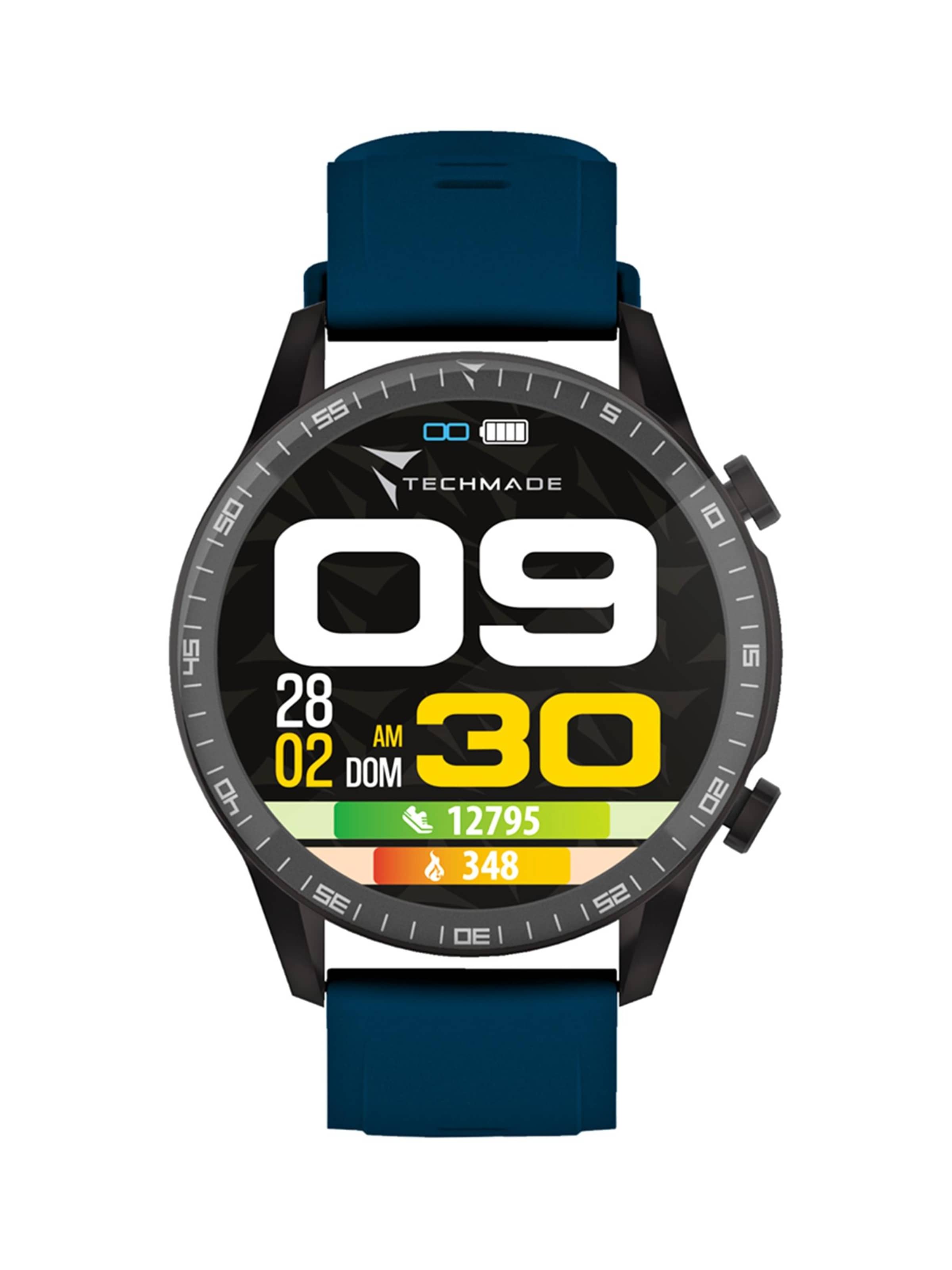 Techmade Digitaluhr 'ROCKS'‌‌‌‌ in Blau: Vorderseite