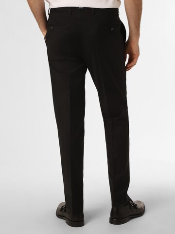 Regular Pantalon à plis HECHTER PARIS en noir