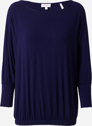 s.Oliver Shirt in Blauw: voorkant