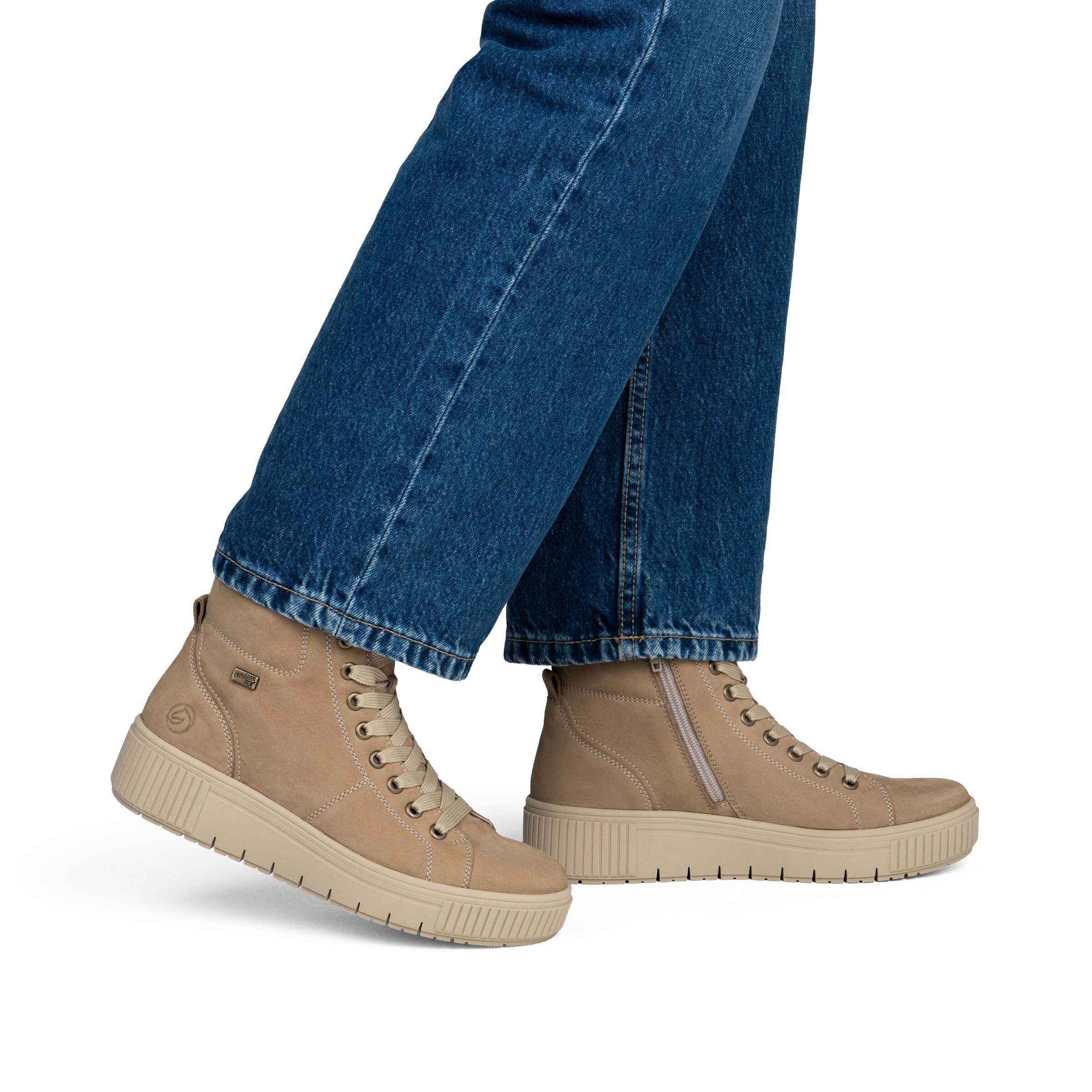 REMONTE Schnürstiefelette in Braun