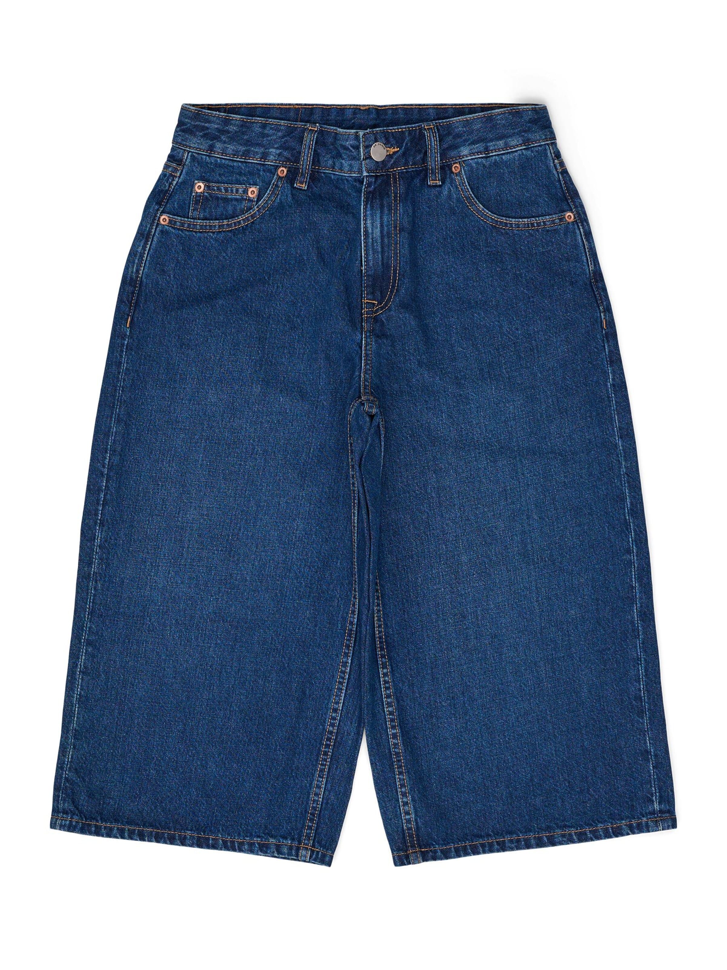Dr. Denim Jeans 'Dace Mid Wide Capri' in Blue: front