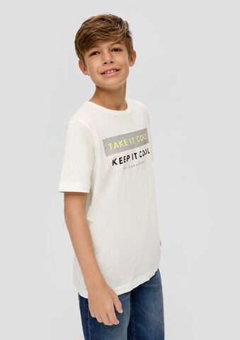 s.Oliver Shirt in Beige: voorkant