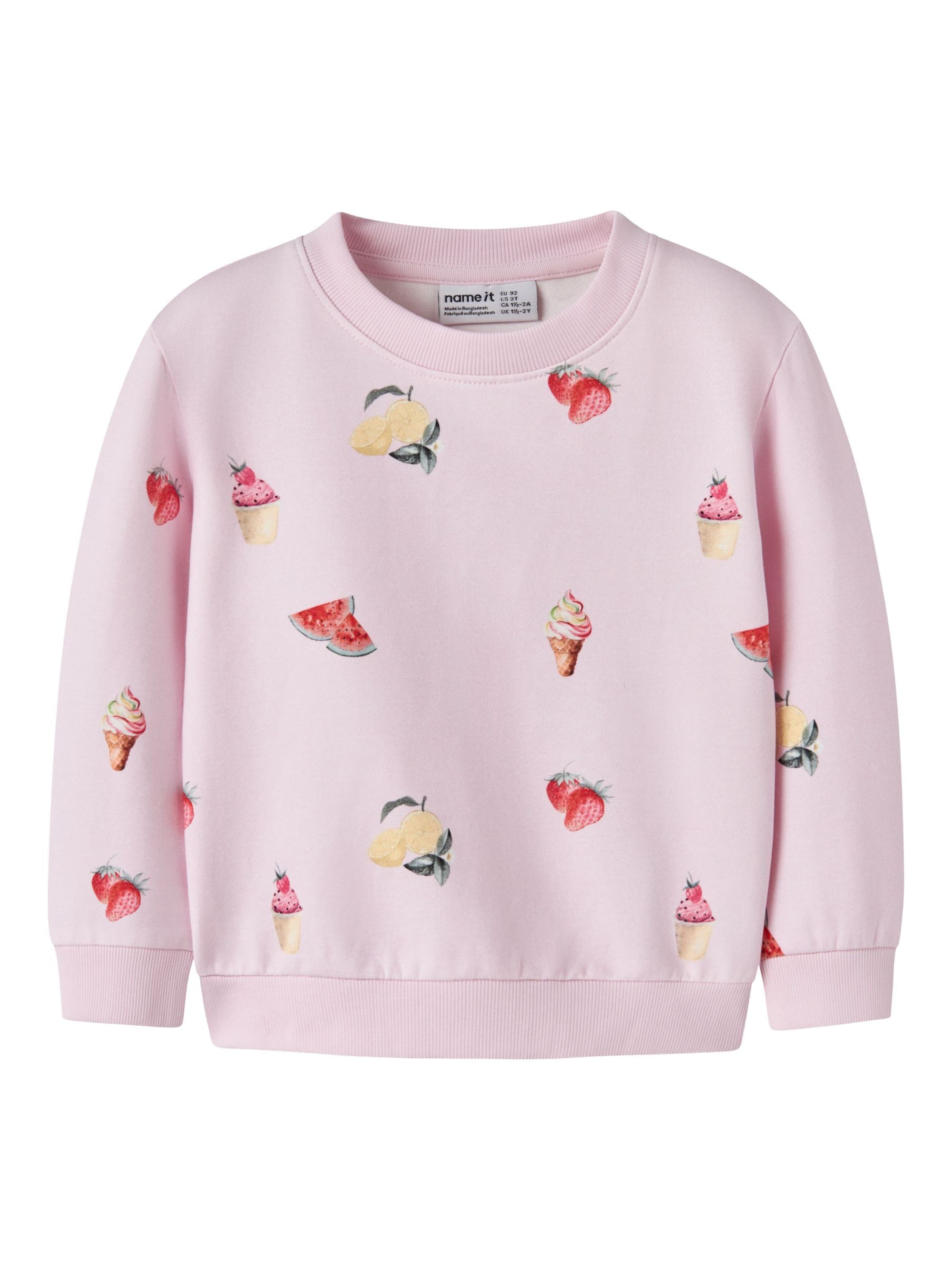 NAME IT Sweatshirt in Roze: voorkant