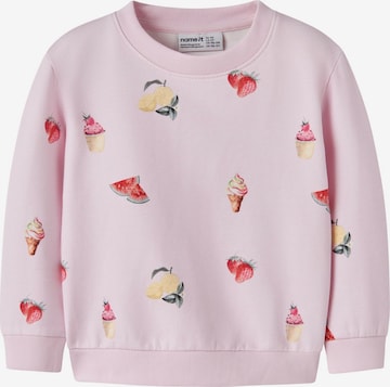 NAME IT Sweatshirt in Pink: front