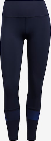 ADIDAS SPORTSWEAR Skinny Workout Pants in Blue: front