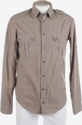BOSS Button Up Shirt in M in Brown: front