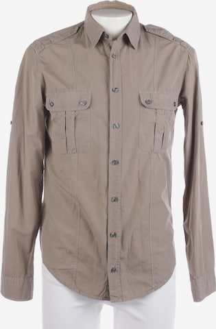 BOSS Orange Button Up Shirt in M in Brown: front