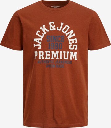 JACK & JONES T-Shirt 'BOOSTER' in Braun: predná strana