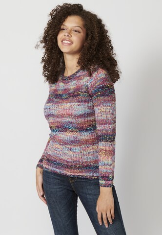 KOROSHI Pullover in Mischfarben