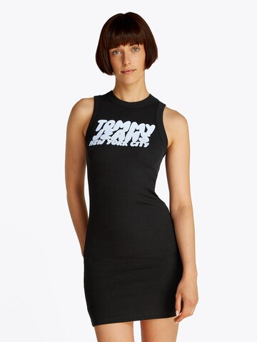 Abito estivo di Tommy Jeans in nero: frontale