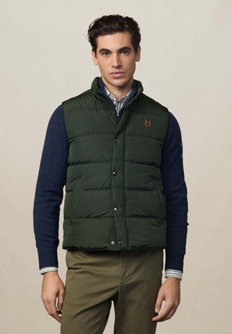Hackett London Bodywarmer 'Heritage' in Groen: voorkant