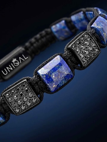 UNIQAL Armband 'LAPIS LAZULI ZIRKONIA' in Blauw