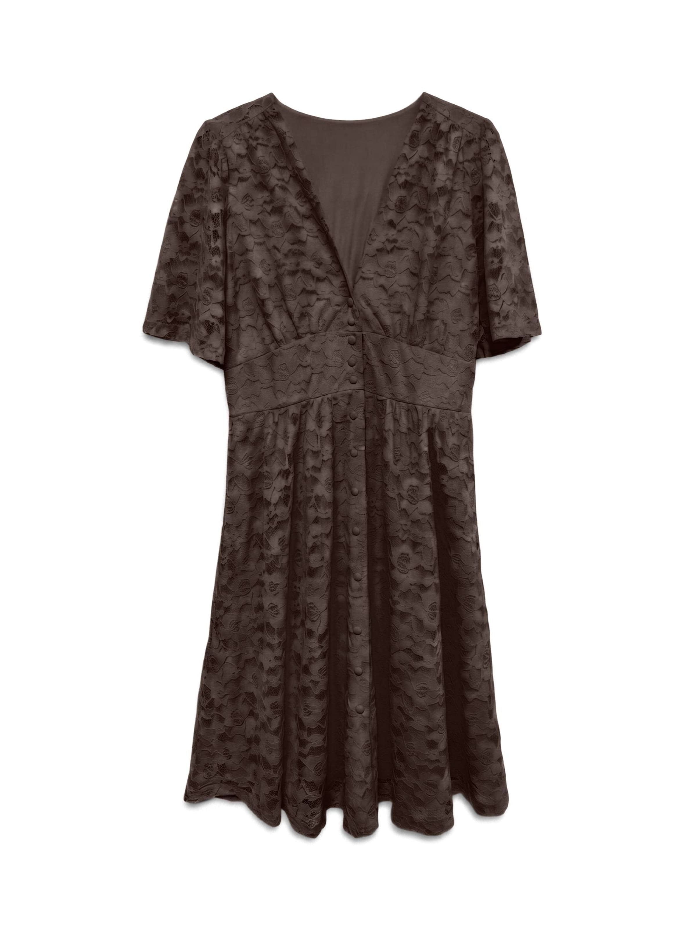 VERO MODA Jurk 'VMDea' in Bruin: voorkant