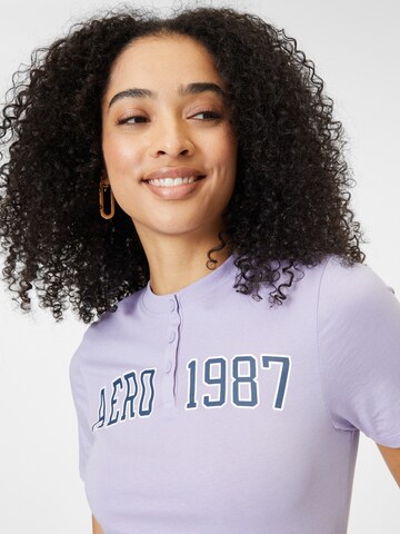 AÉROPOSTALE Shirt in Purple