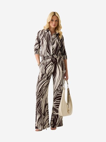 Wide Leg Pantalon 'BASTIENNE WIDE LEG TROUSER W6GB19 W1972' GUESS en marron