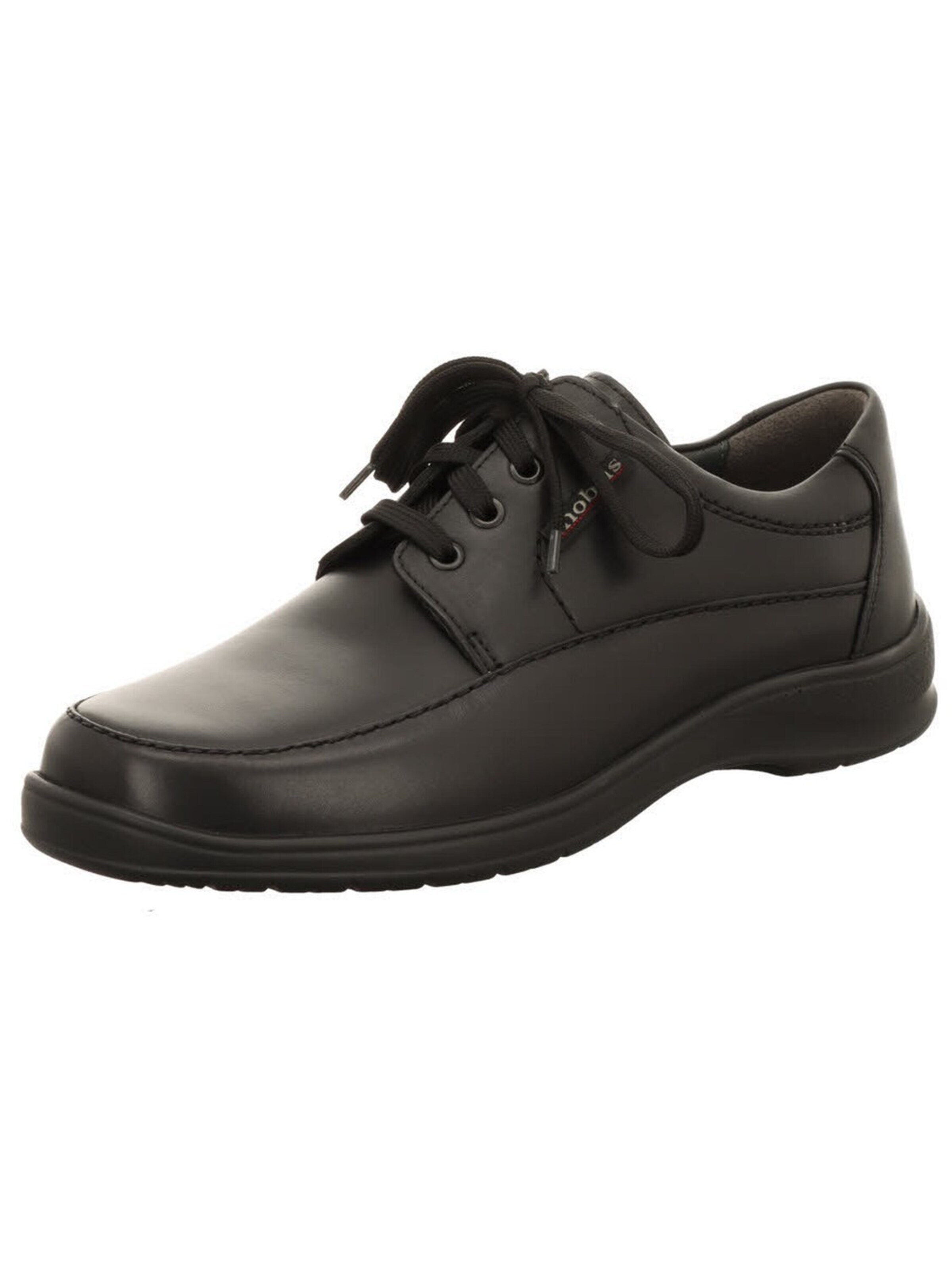 MEPHISTO - Zapatos con cordón 'Schnürschuh Herren Ezard schw 9000 Glattleder in schwarz' en negro: frente