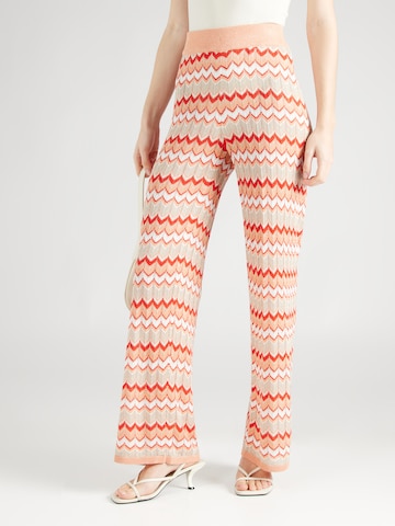 VILA Wide leg Pants 'EMBER' in Orange: front