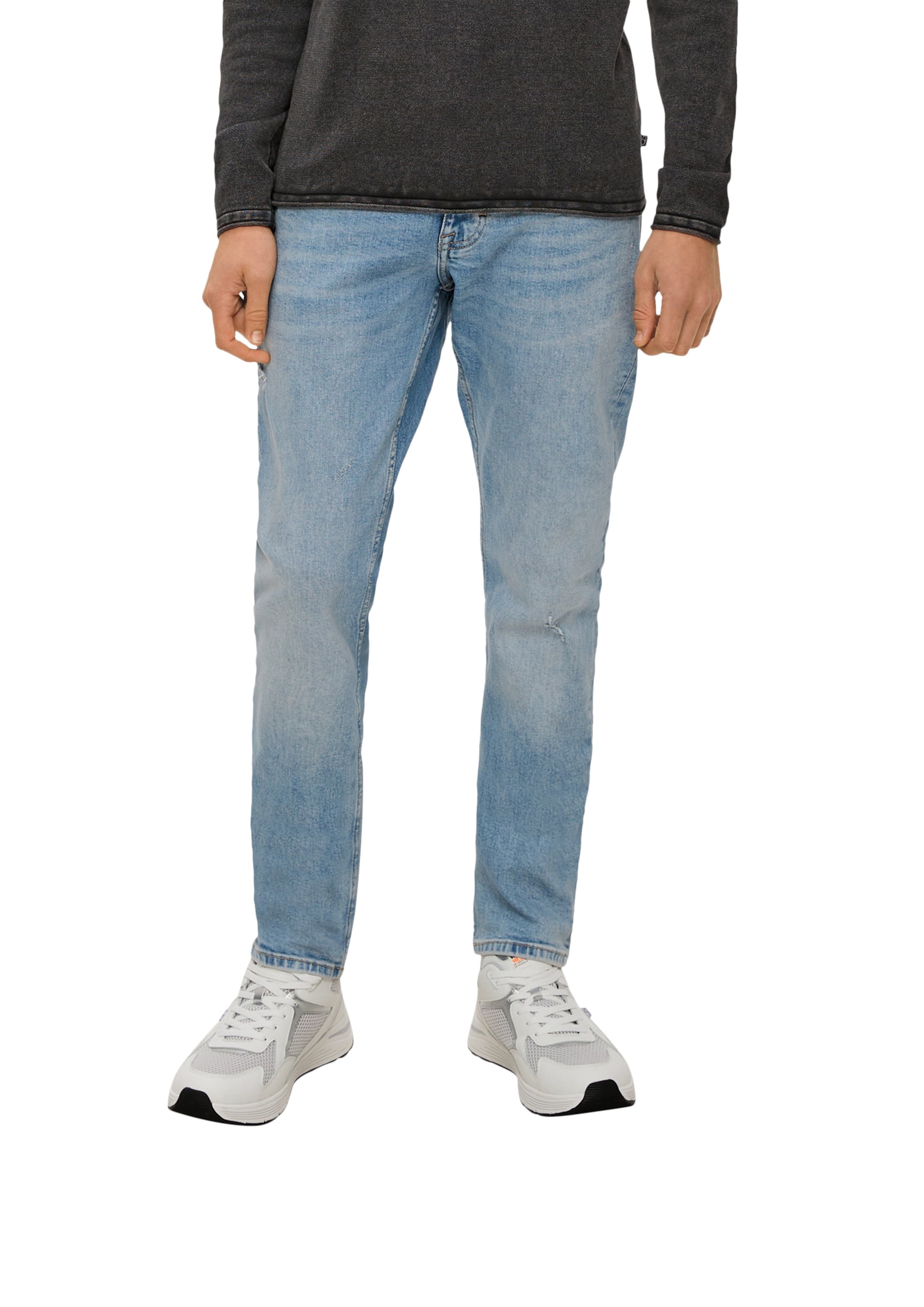 QS Slim fit Jeans in Blue: front