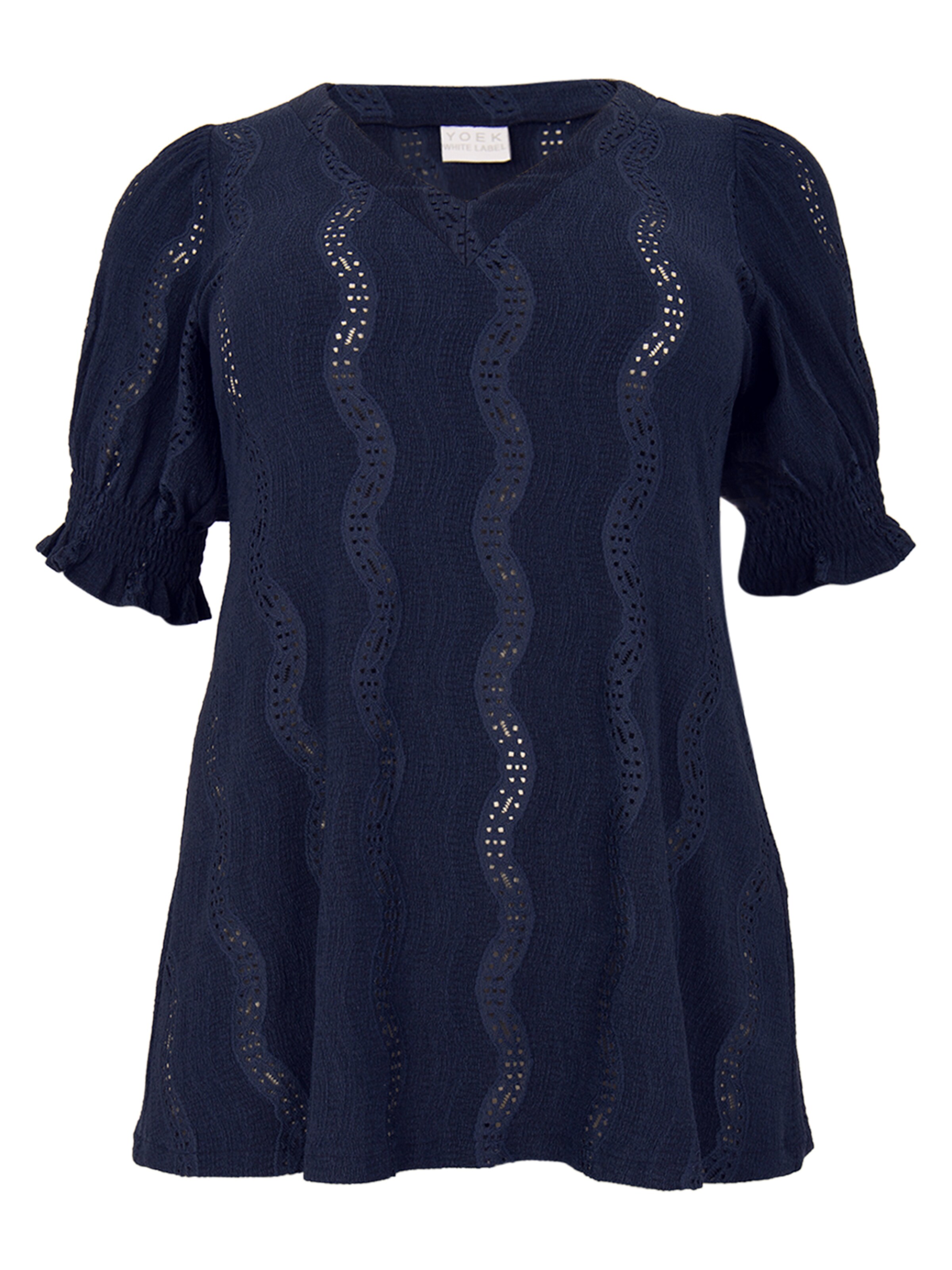 YOEK Tunic in Blue: front