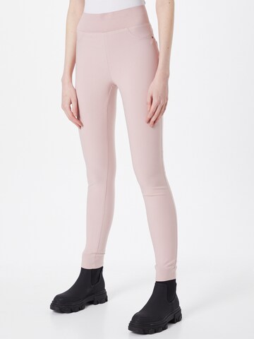 Skinny Pantalon 'SHANTAL' Freequent en rose : devant