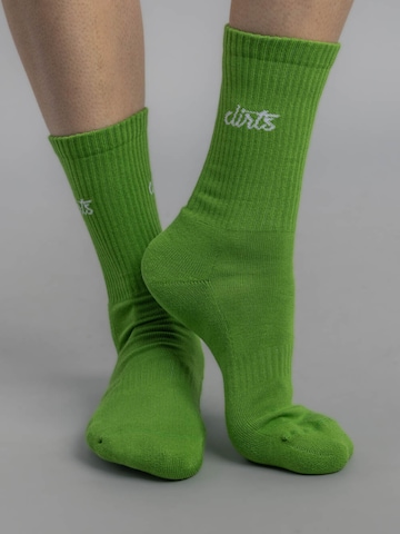 Dirts Socks 'Classic Logo Socks' in Green: front
