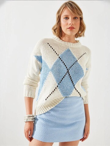 Pull-over 'Pullover' Bianco Lucci en bleu